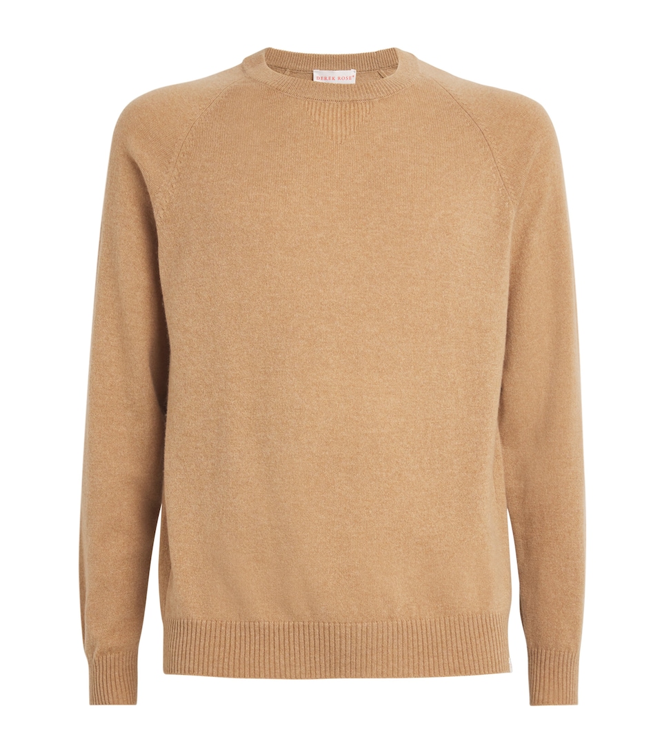 Derek Rose Cashmere Finley Sweater Camel