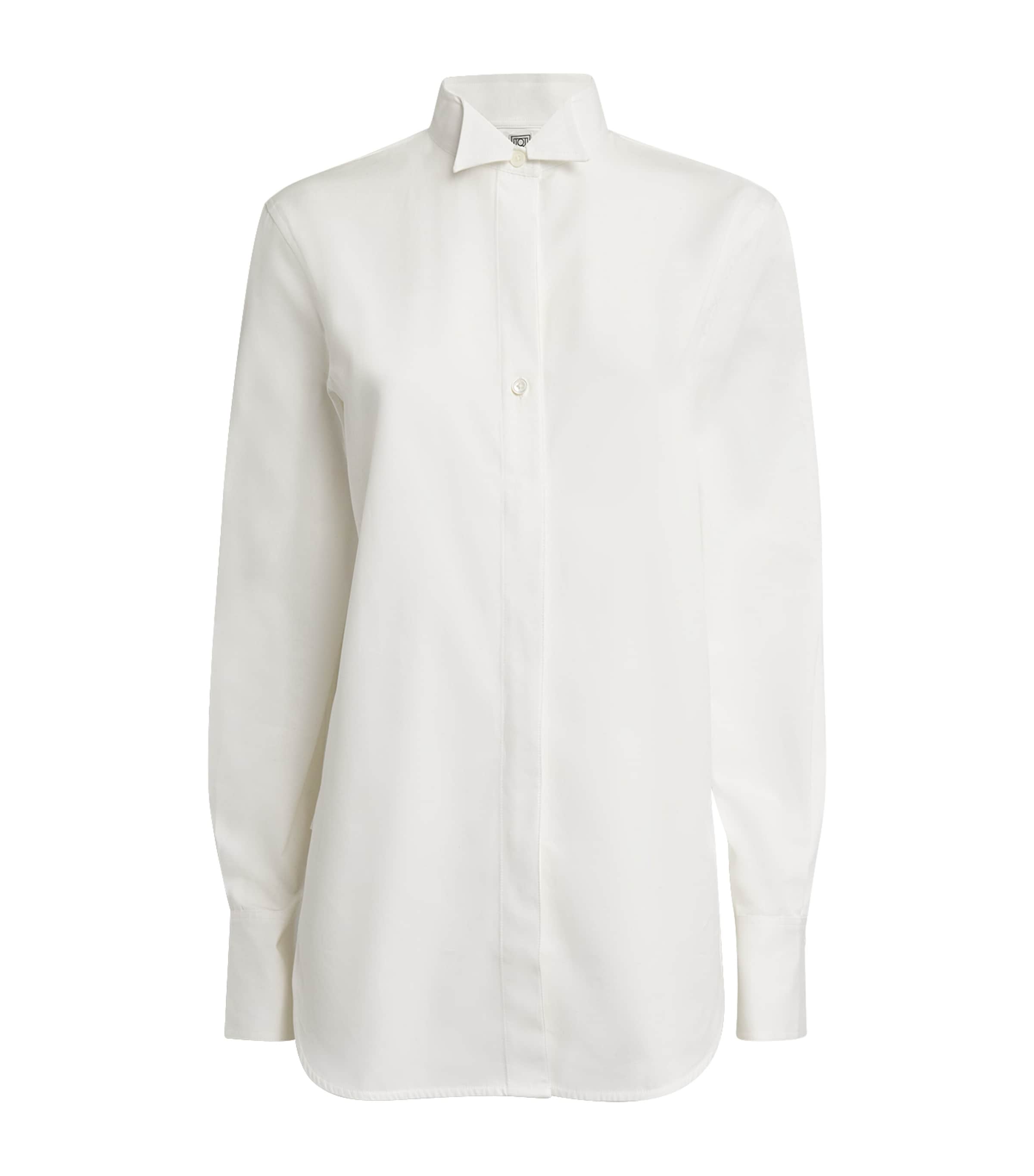 Totême Cotton Tuxedo Shirt White