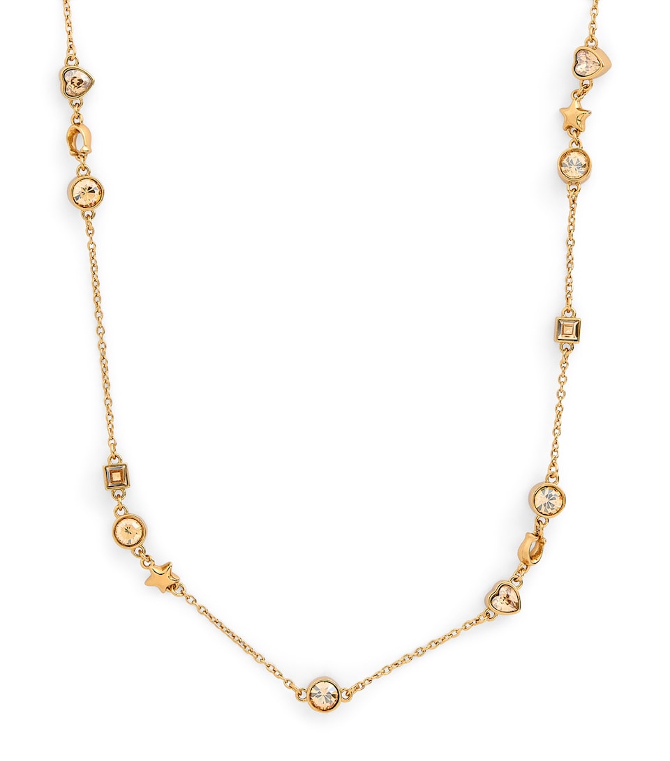 Coach Mixed Charm Necklace Crystal