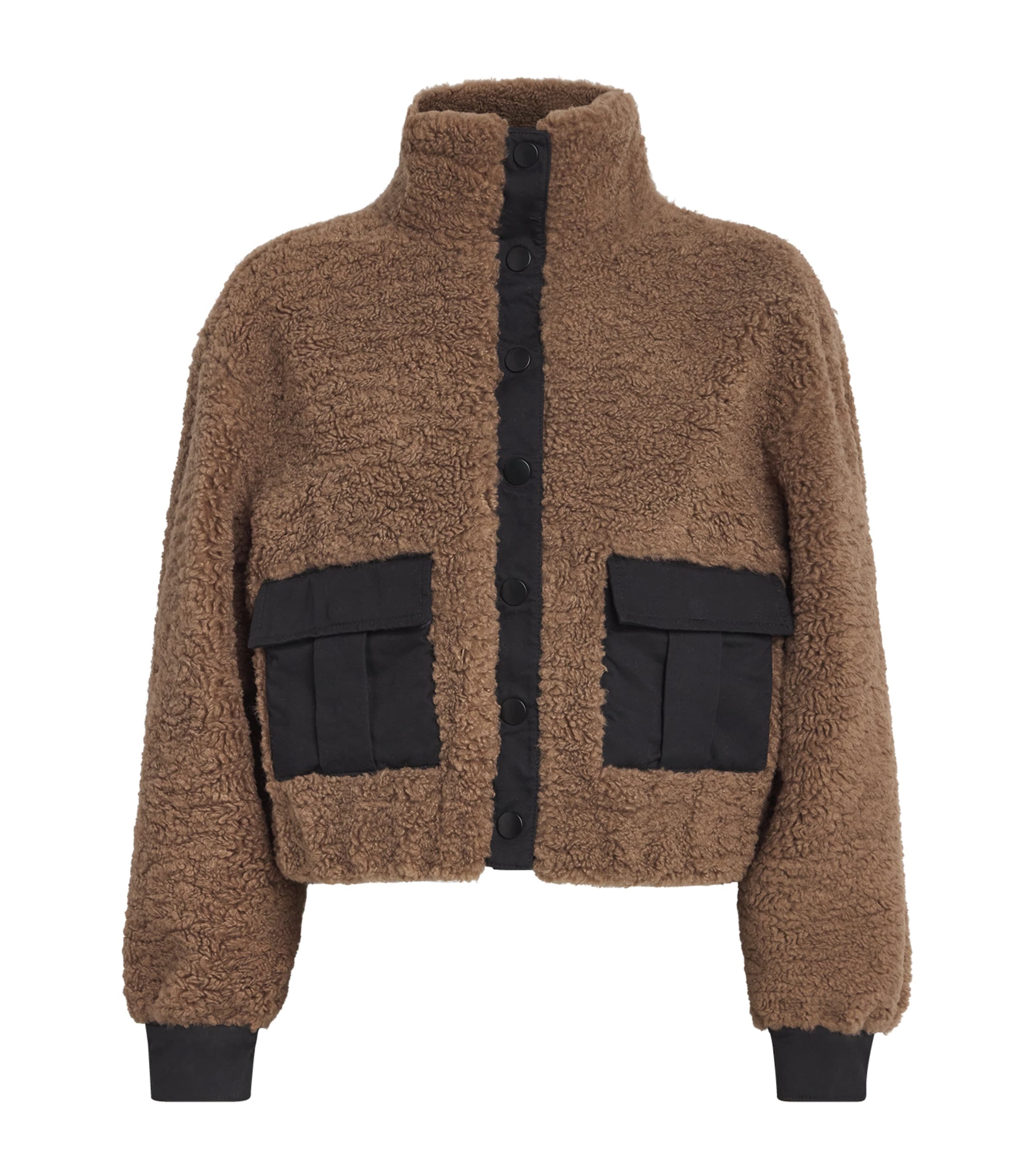 PAIGE Faux Shearling Locklin Jacket Warm Cocoa