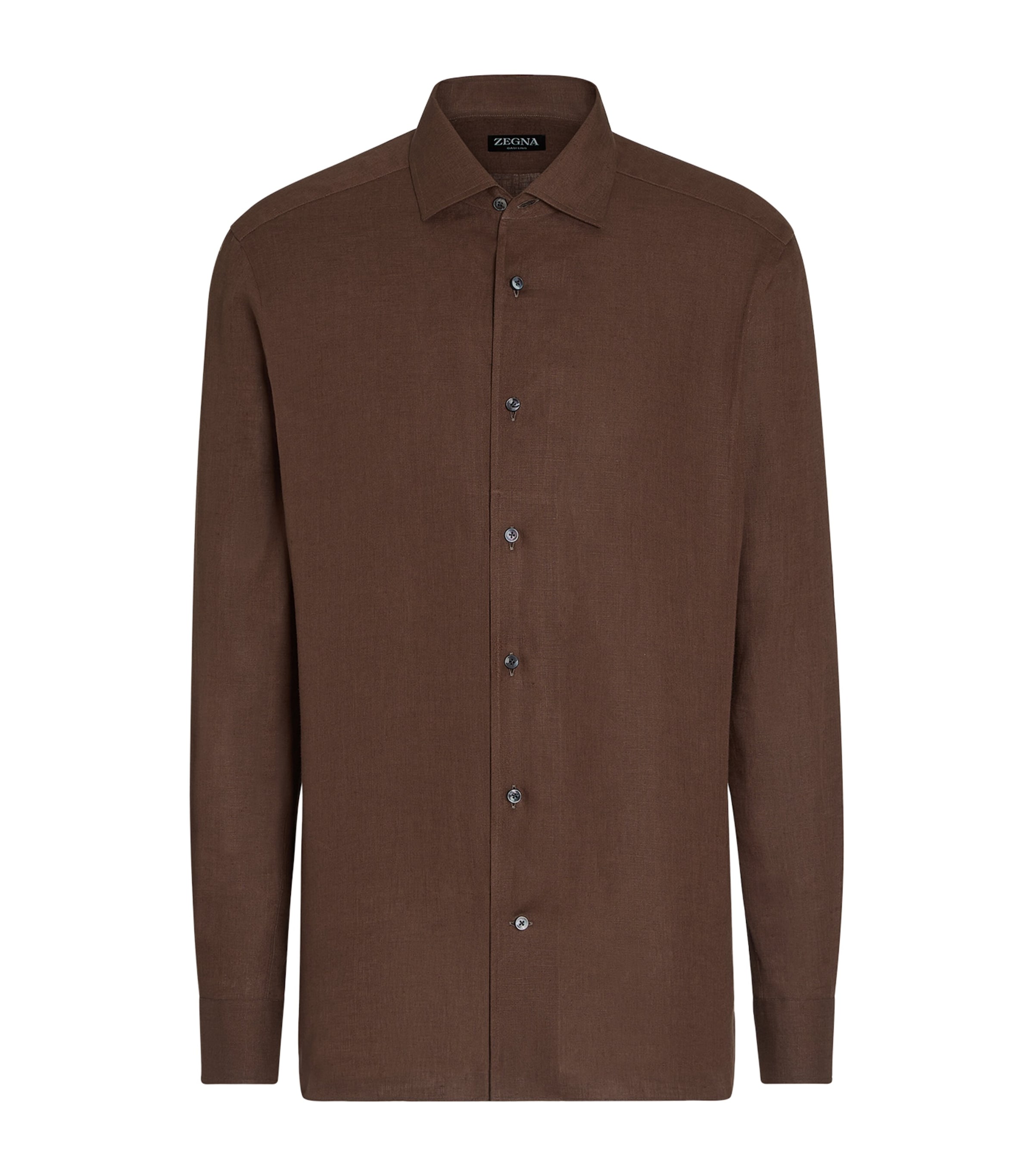 Marni Mens Linen Slim-Fit Shirt Lily White