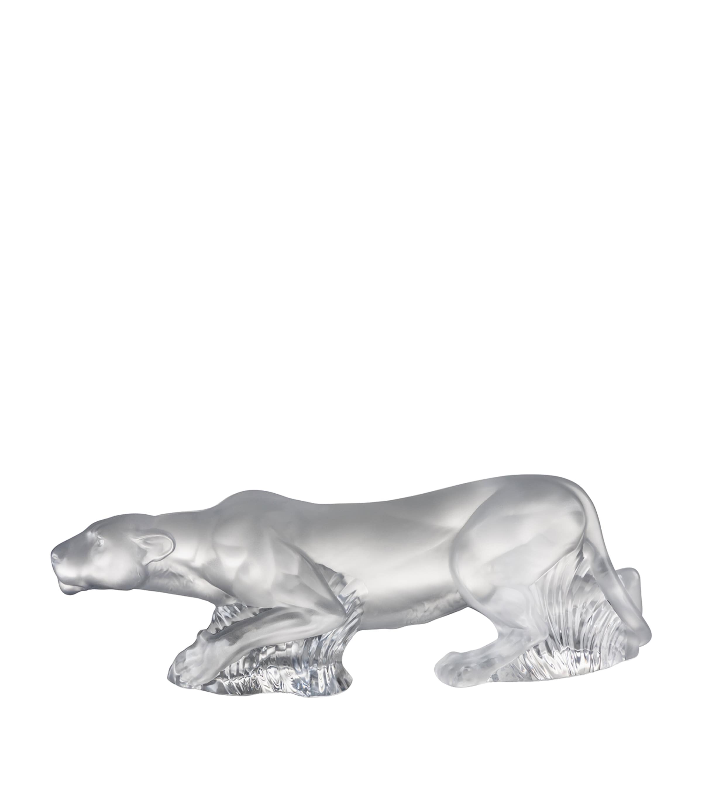 Lalique Crystal Timbavati Lioness Sculpture Clear
