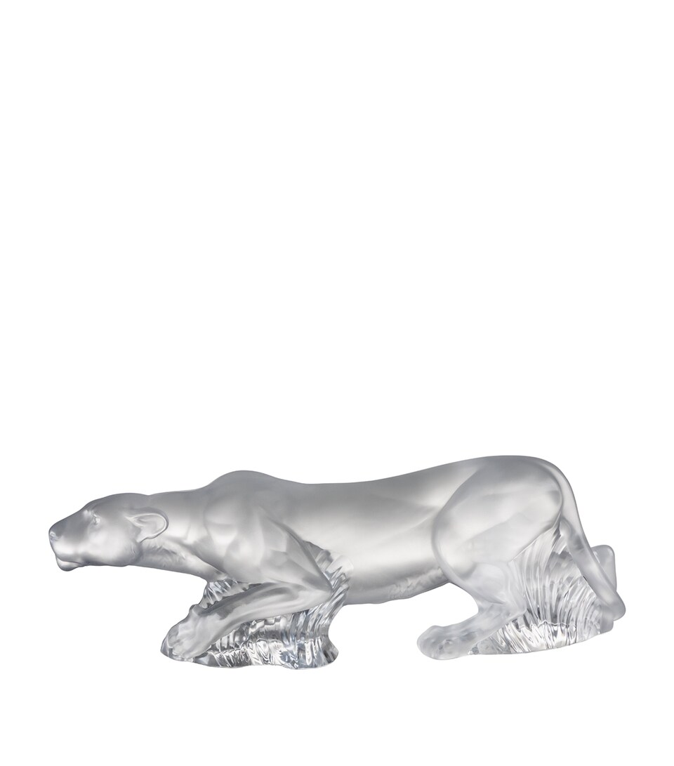 Lalique Crystal Timbavati Lioness Sculpture Clear