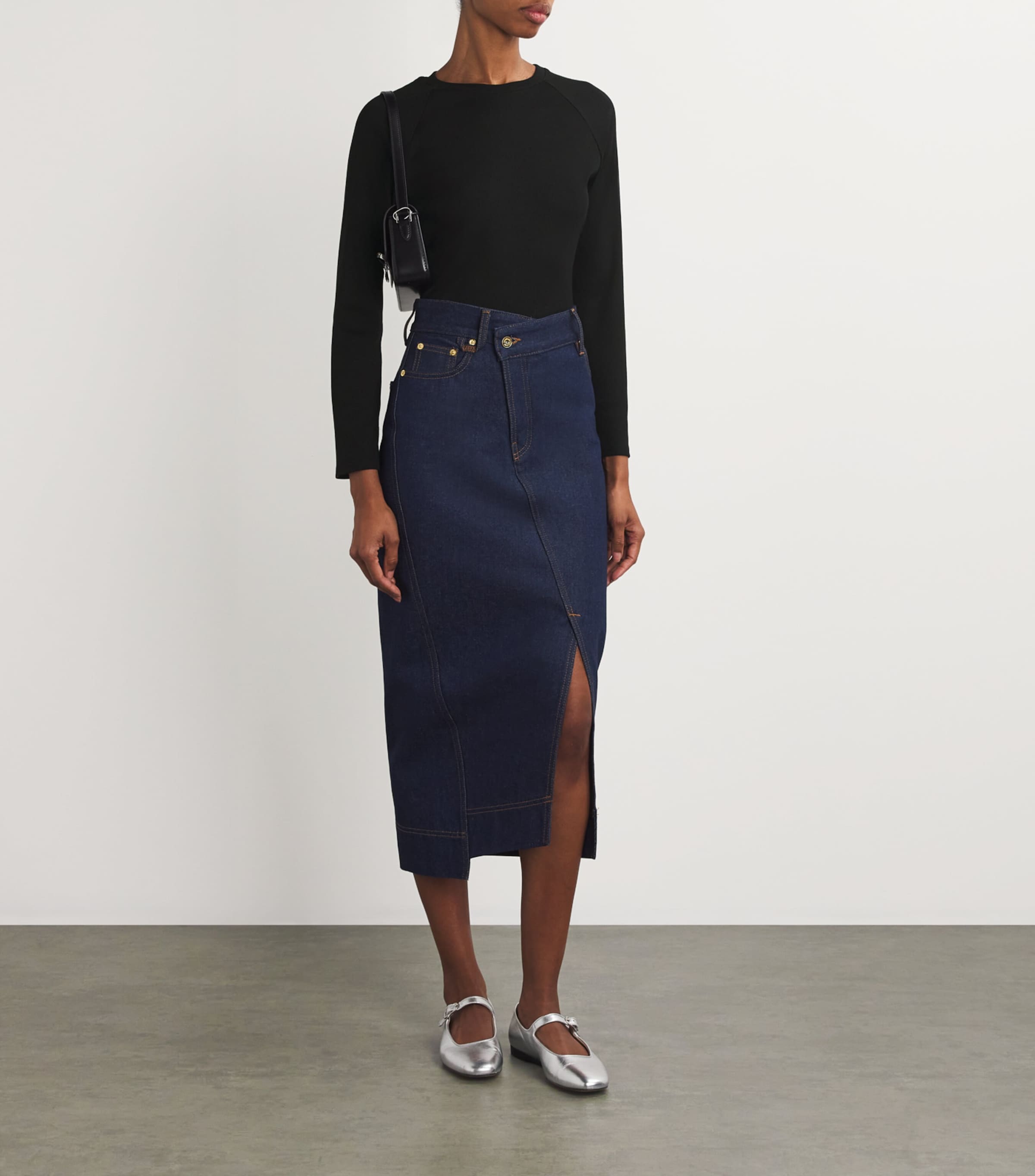 PAIGE Ribbed Amren Sweater Black
