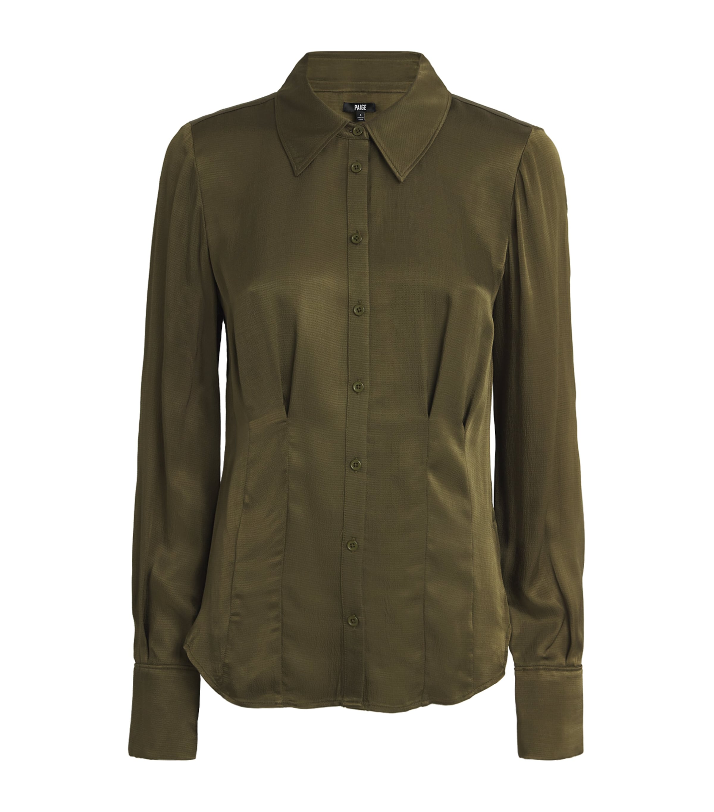 PAIGE Cinched Nelly Shirt Spanish Moss