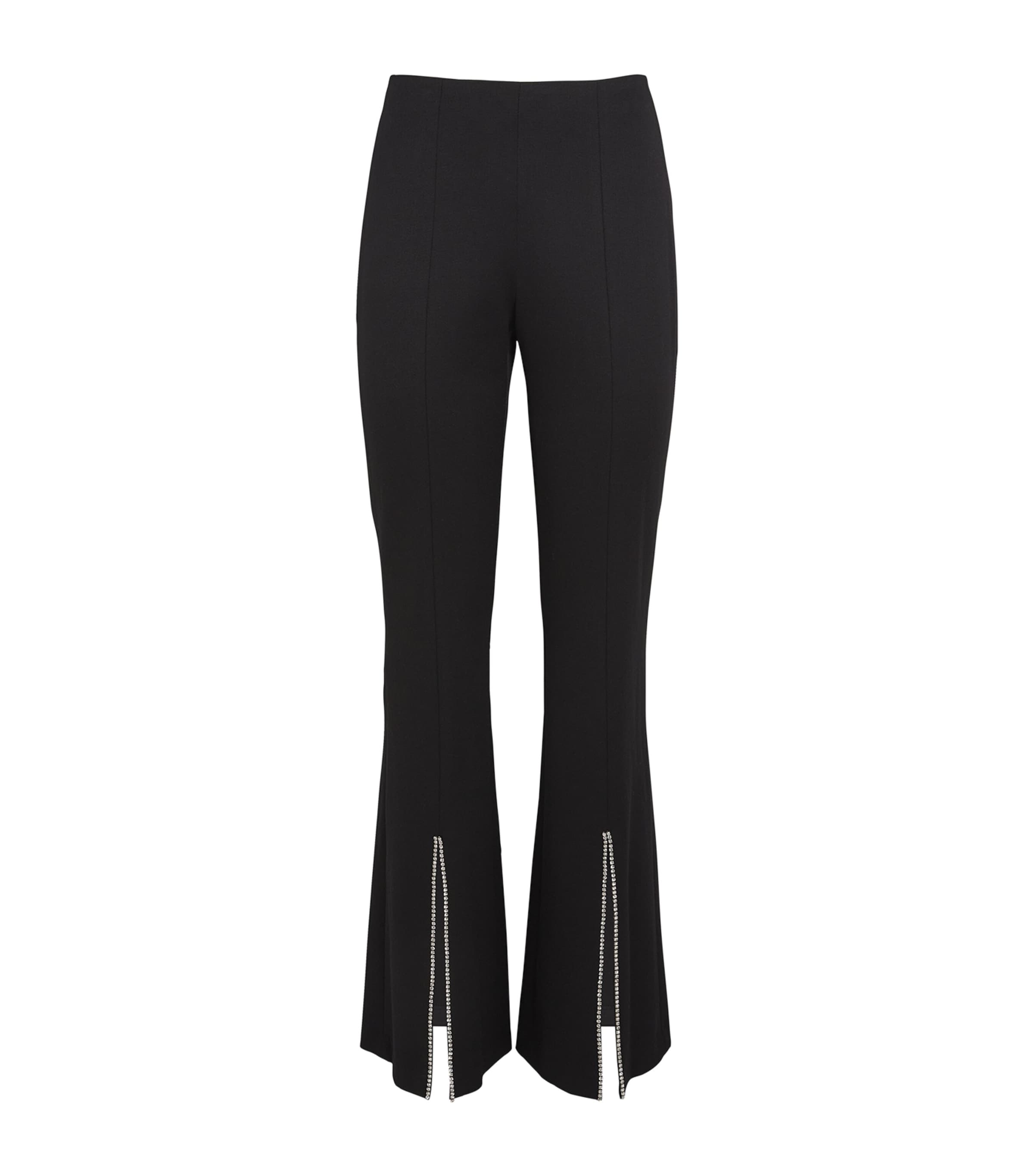 Alice+Olivia Embellished RMP Trousers Black