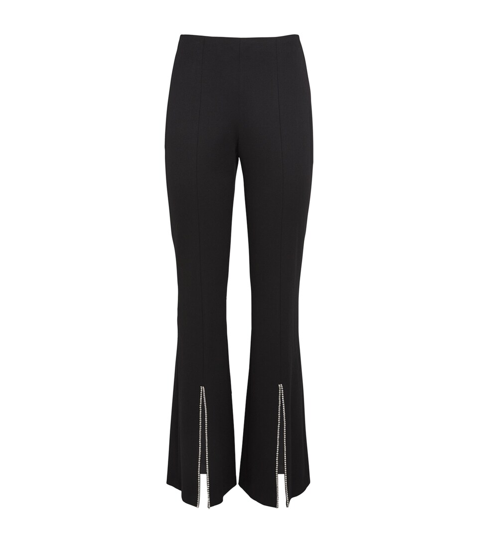 Alice+Olivia Embellished RMP Trousers Black