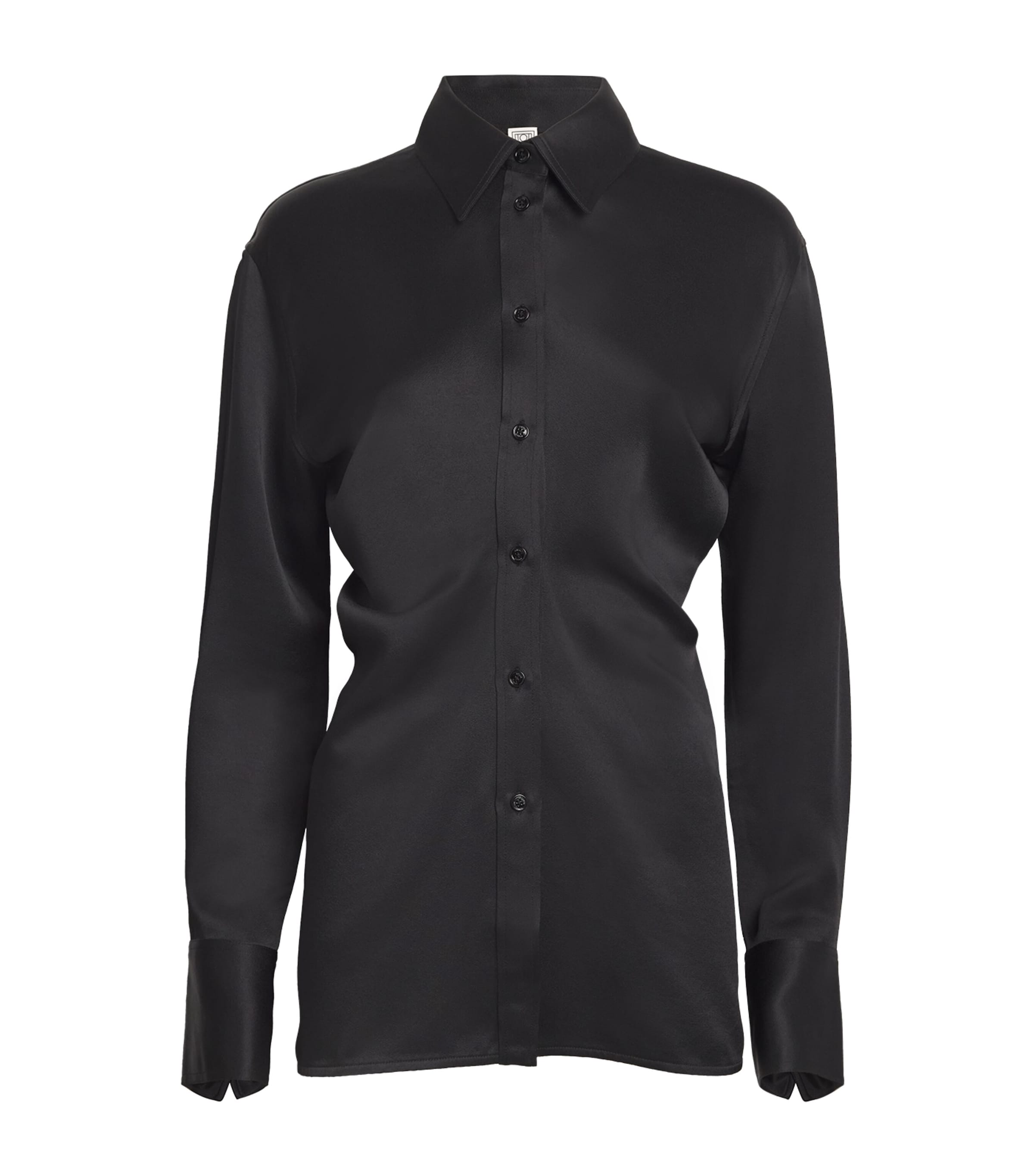 Totême Draped Shirt Black