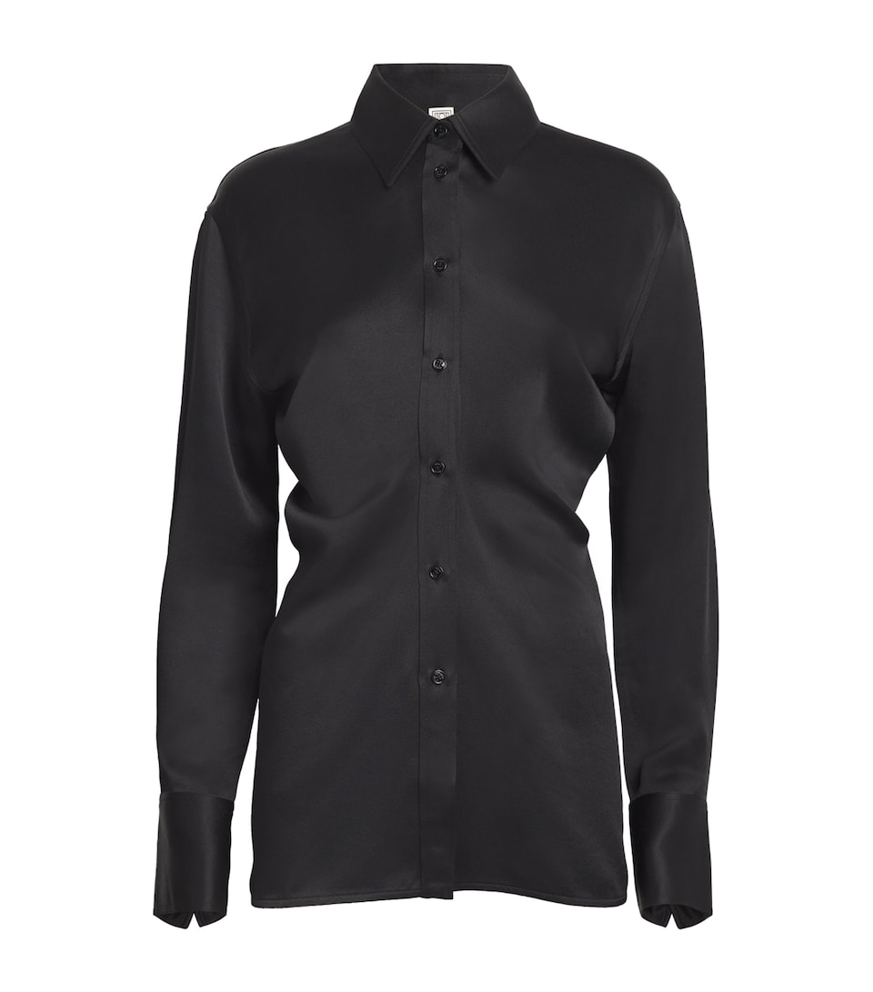 Totême Draped Shirt Black