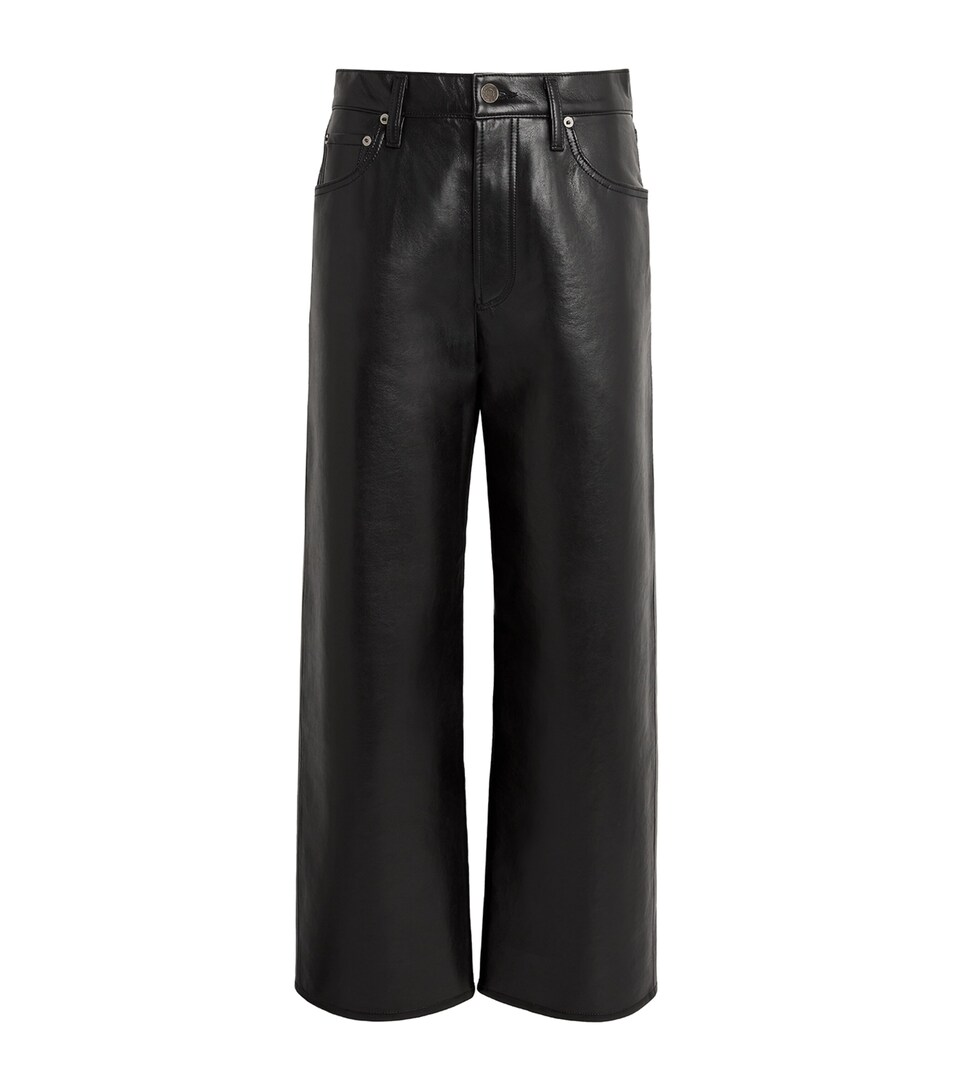 AGOLDE Leather-Blend Ren Jeans Detox (black)
