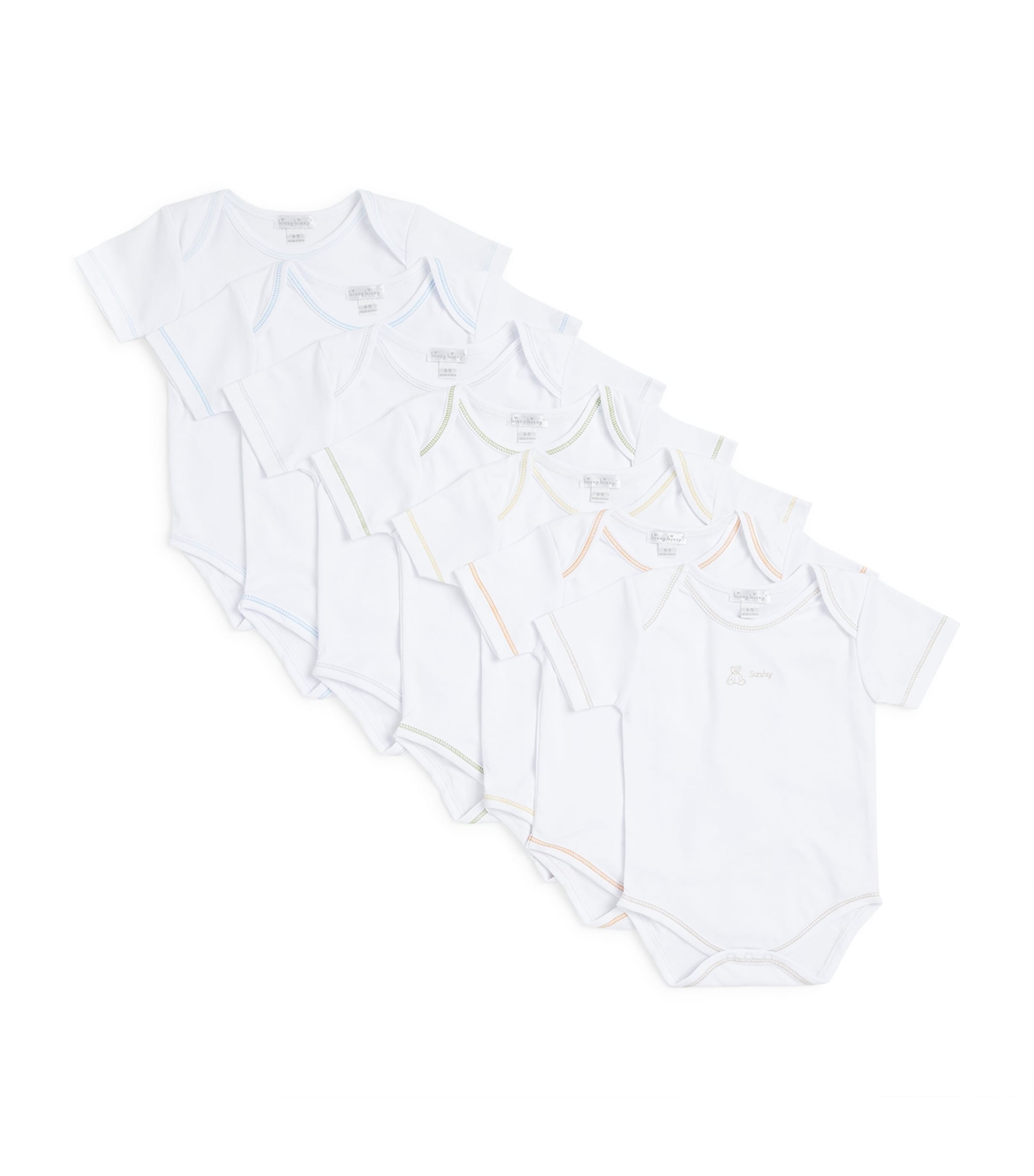 Harrods Pima Cotton Bodsuit (Set of 7)