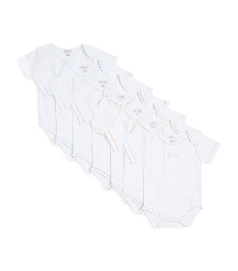 Harrods Pima Cotton Bodsuit (Set of 7)