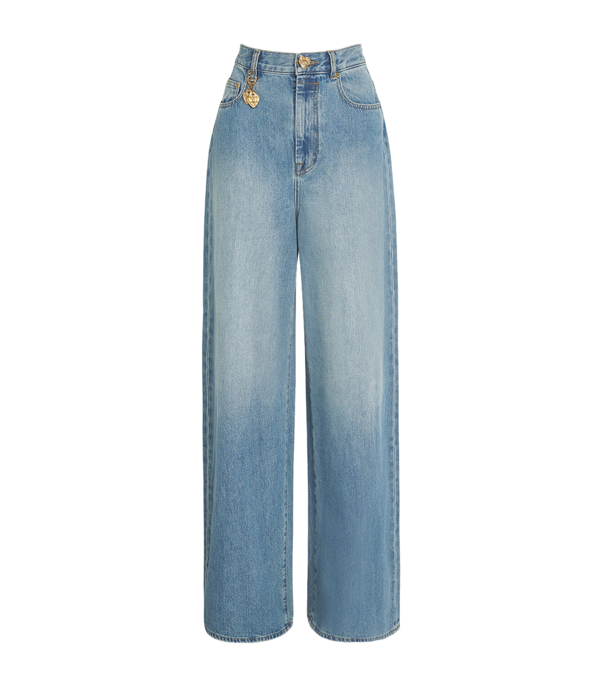 Zimmermann Wide-Leg Jeans Blumoonblue Moon