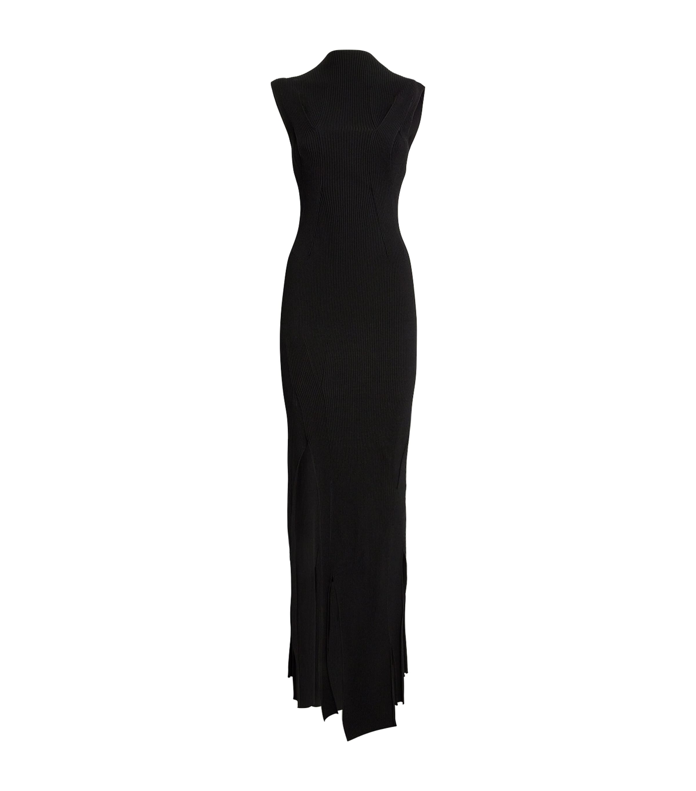 Victoria Beckham Sleeveless Plait-Detail Maxi Dress