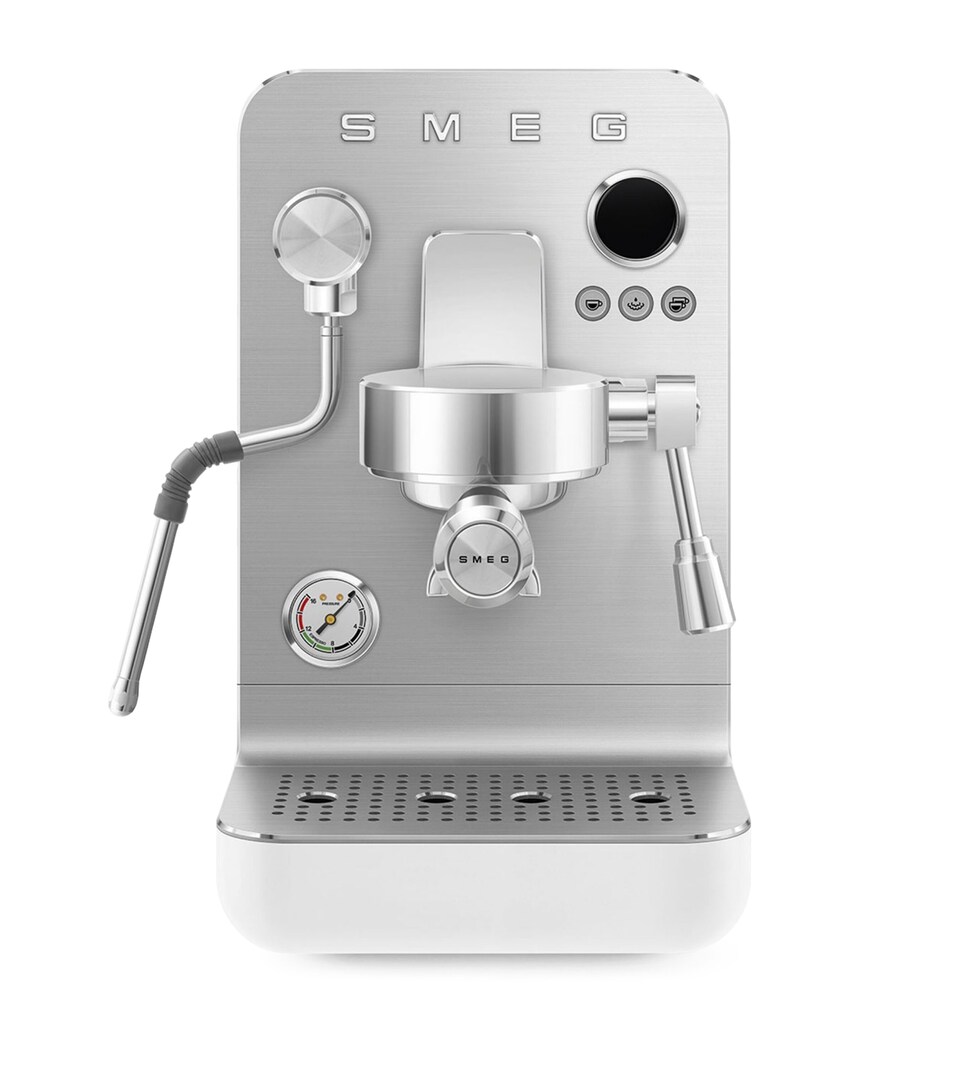 Smeg EMC02WHMUK Mini Pro Espresso Machine White Matte