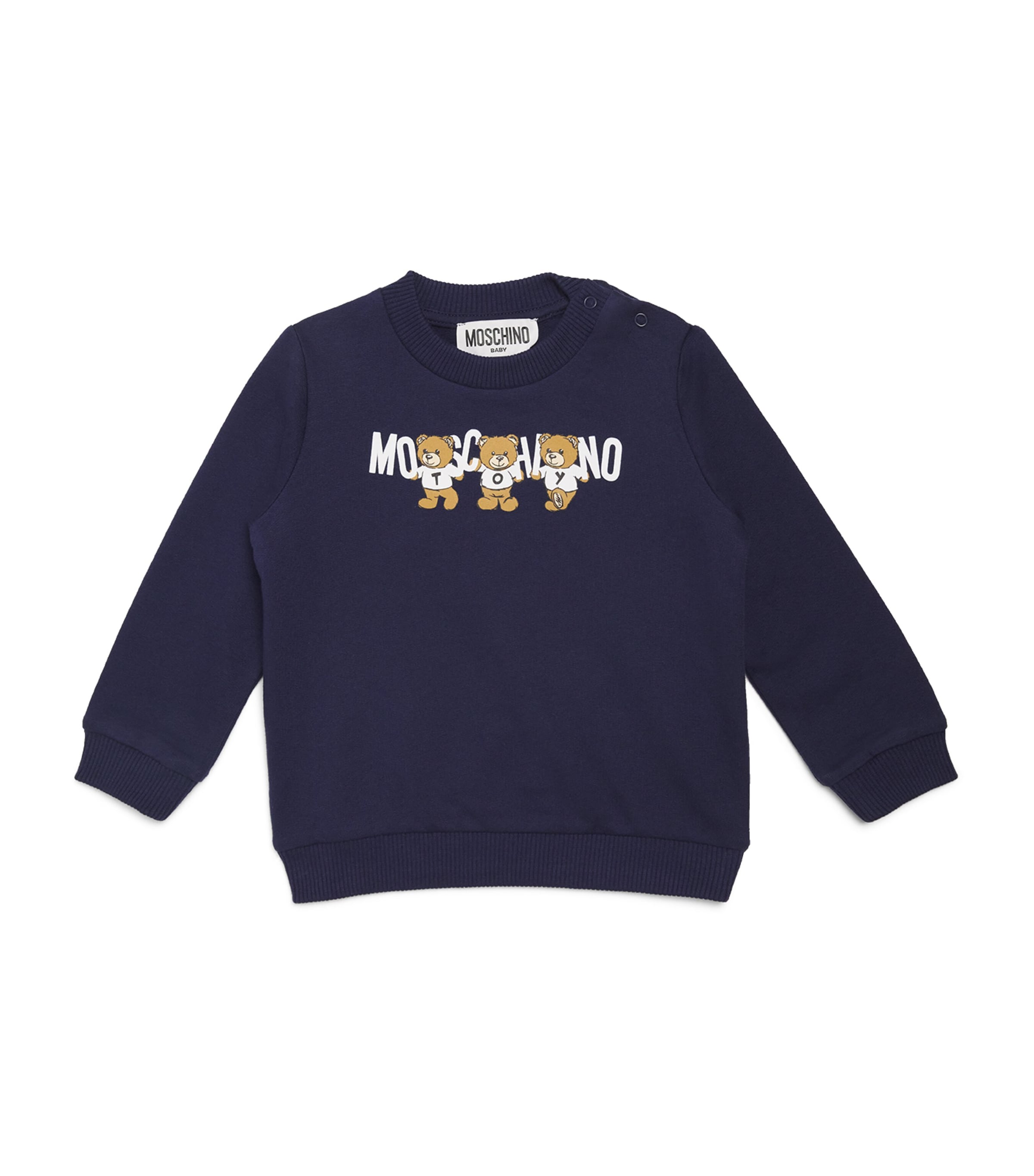 Emporio Armani Kids Teddy Bear Logo Sweatshirt (3-36 Months) Nero