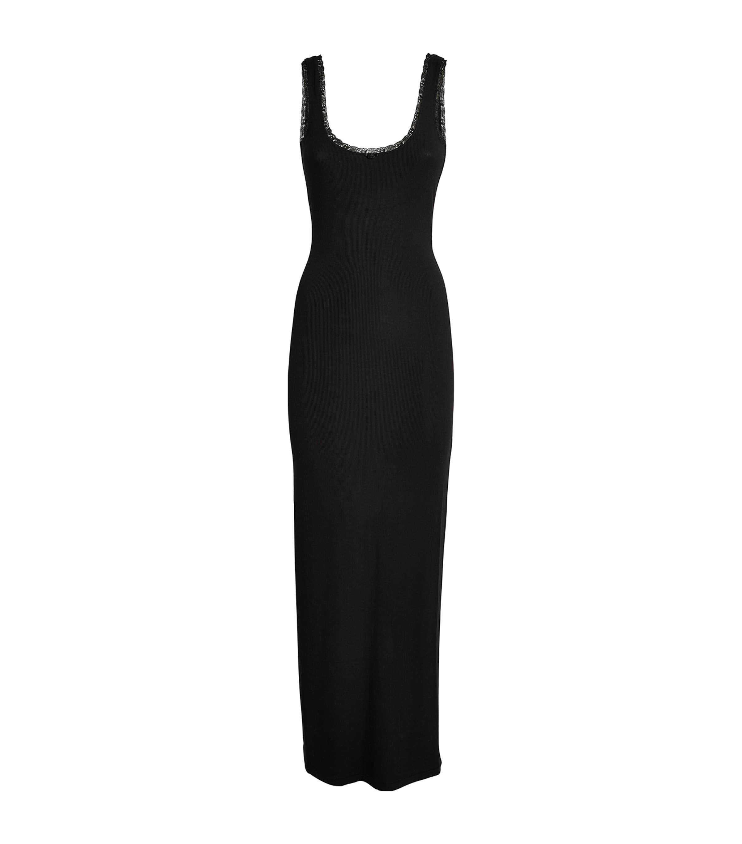 Polo Ralph Lauren Soft Lounge Maxi Dress Blue Orbit Diamonds