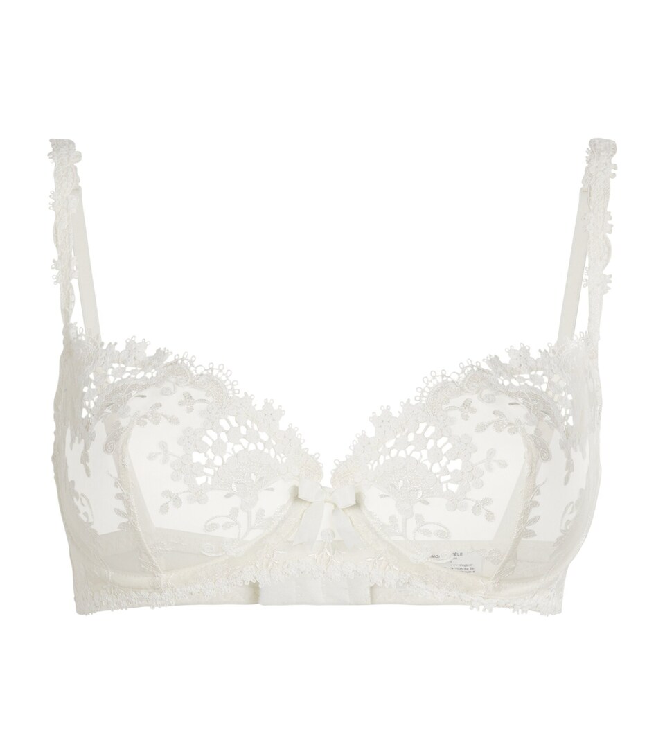 Simone Perele Lace Wish Half-Cup Bra Natural