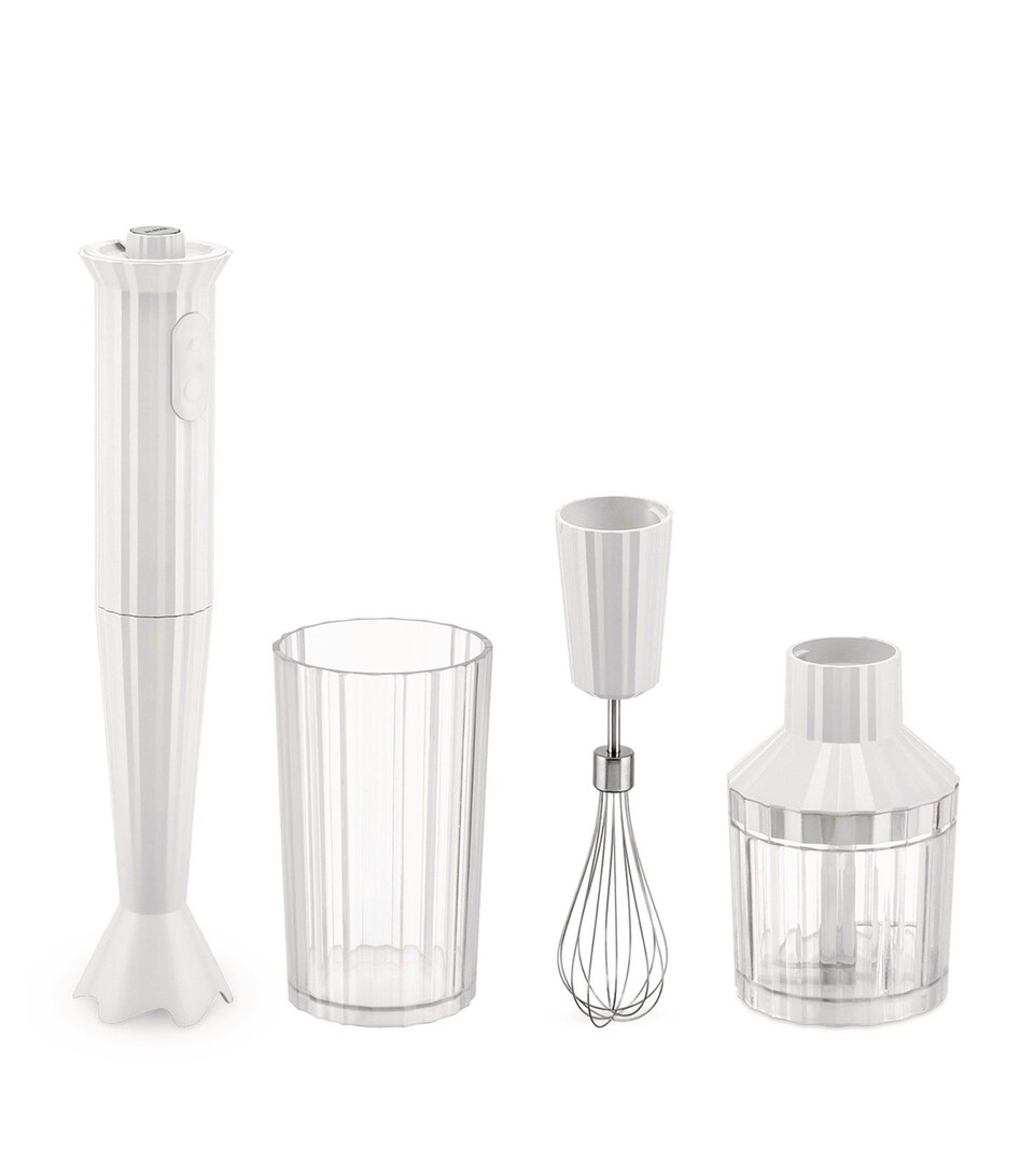 Alessi Plissé Hand Blender Set White