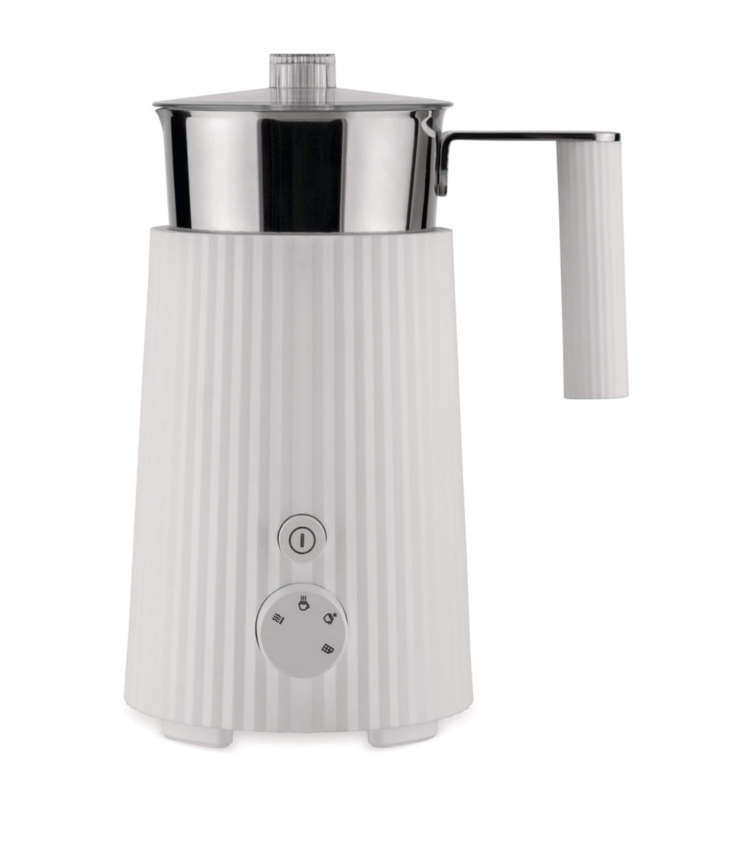 Alessi Plissé Milk Frother White