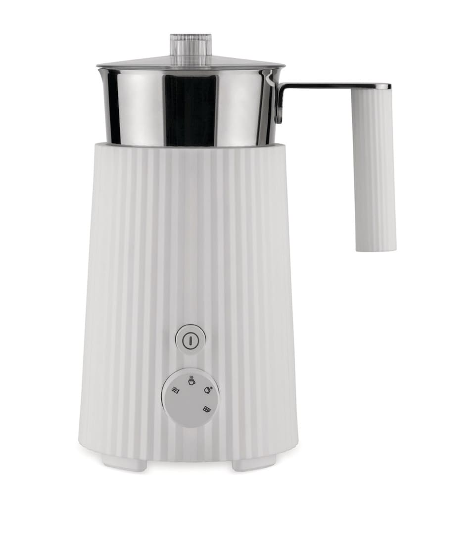 Alessi Plissé Milk Frother White