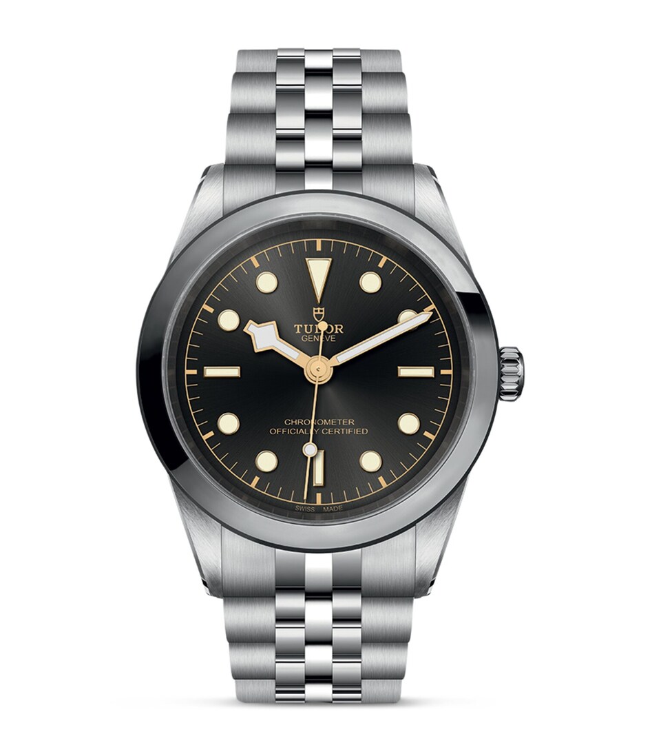 Tumi Stainless Steel Black Bay Watch 41mm Black