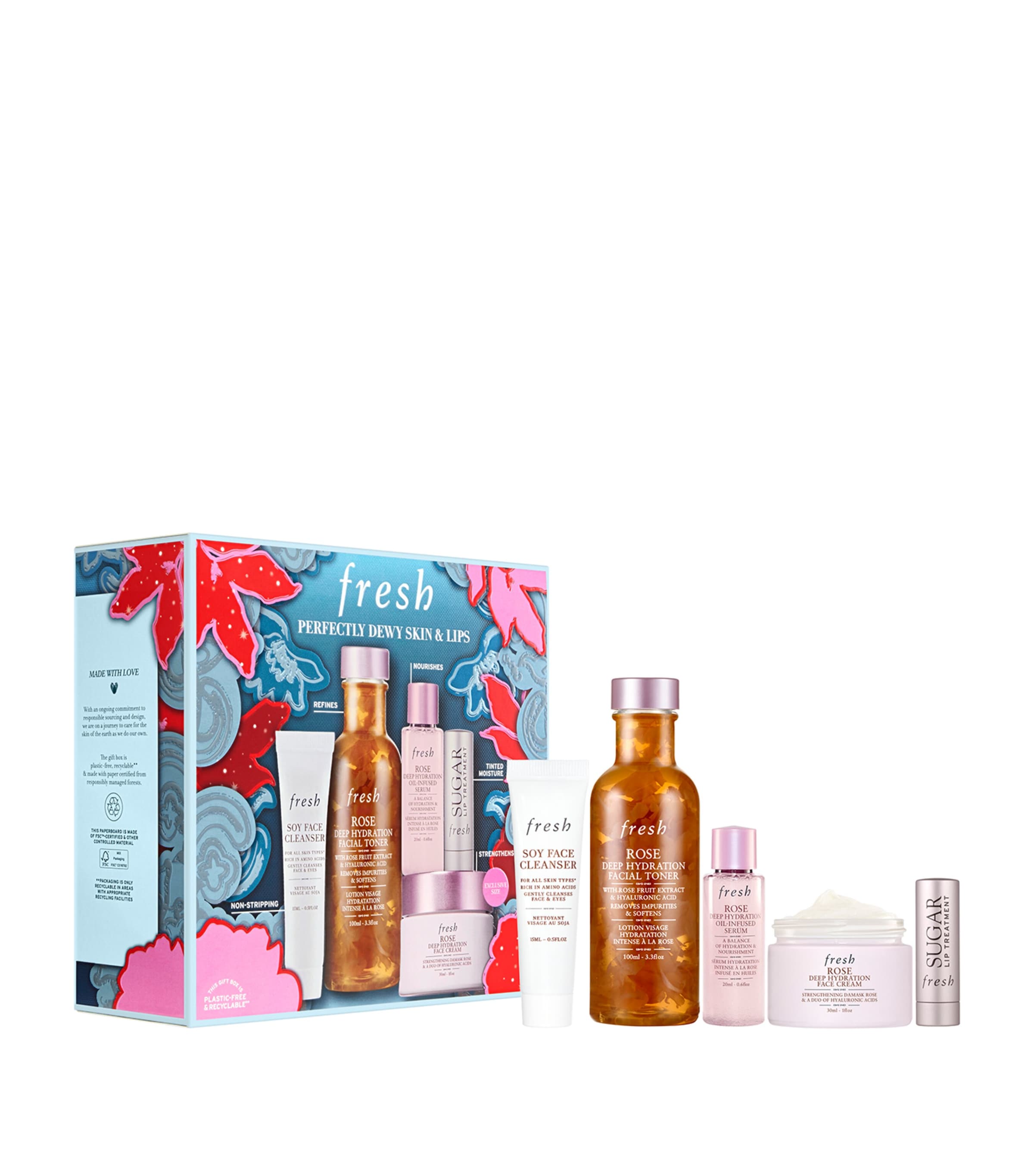 Fresh Perfectly Dewy Skin & Lips Gift Set (Worth £78)