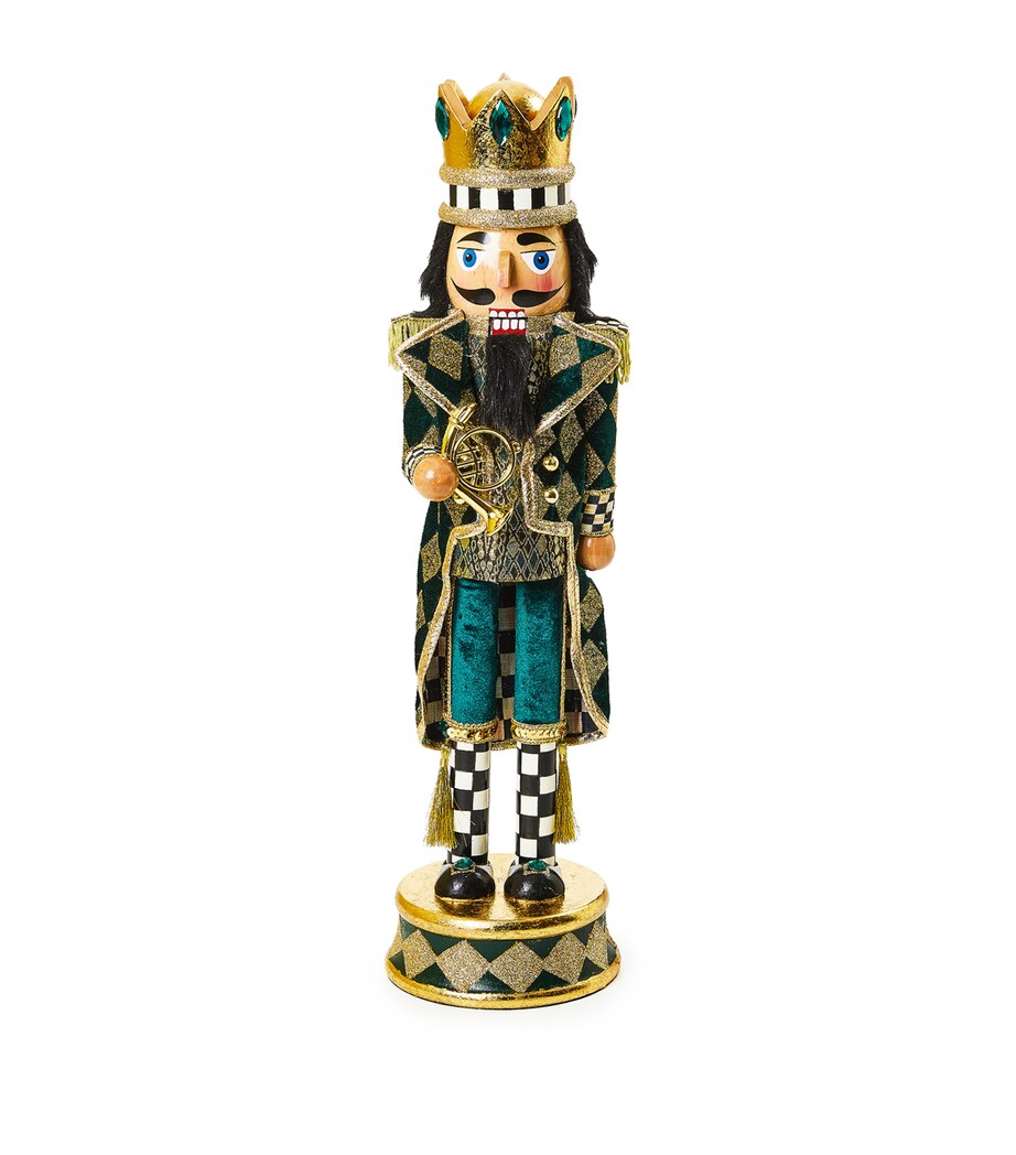 MacKenzie-Childs Emerald Luxe Nutcracker Green Image 1