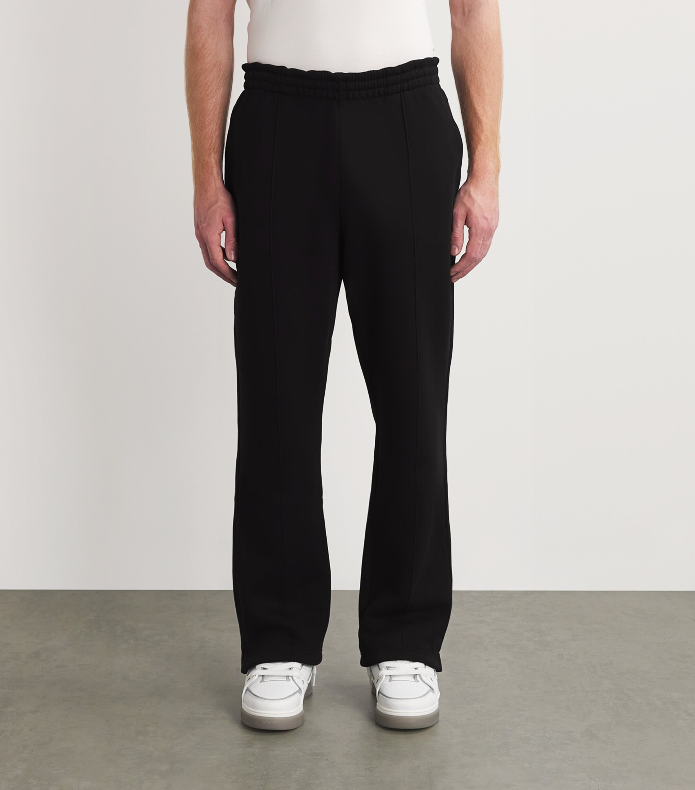 Represent Open Cuff Initial Sweatpants Black Image 3
