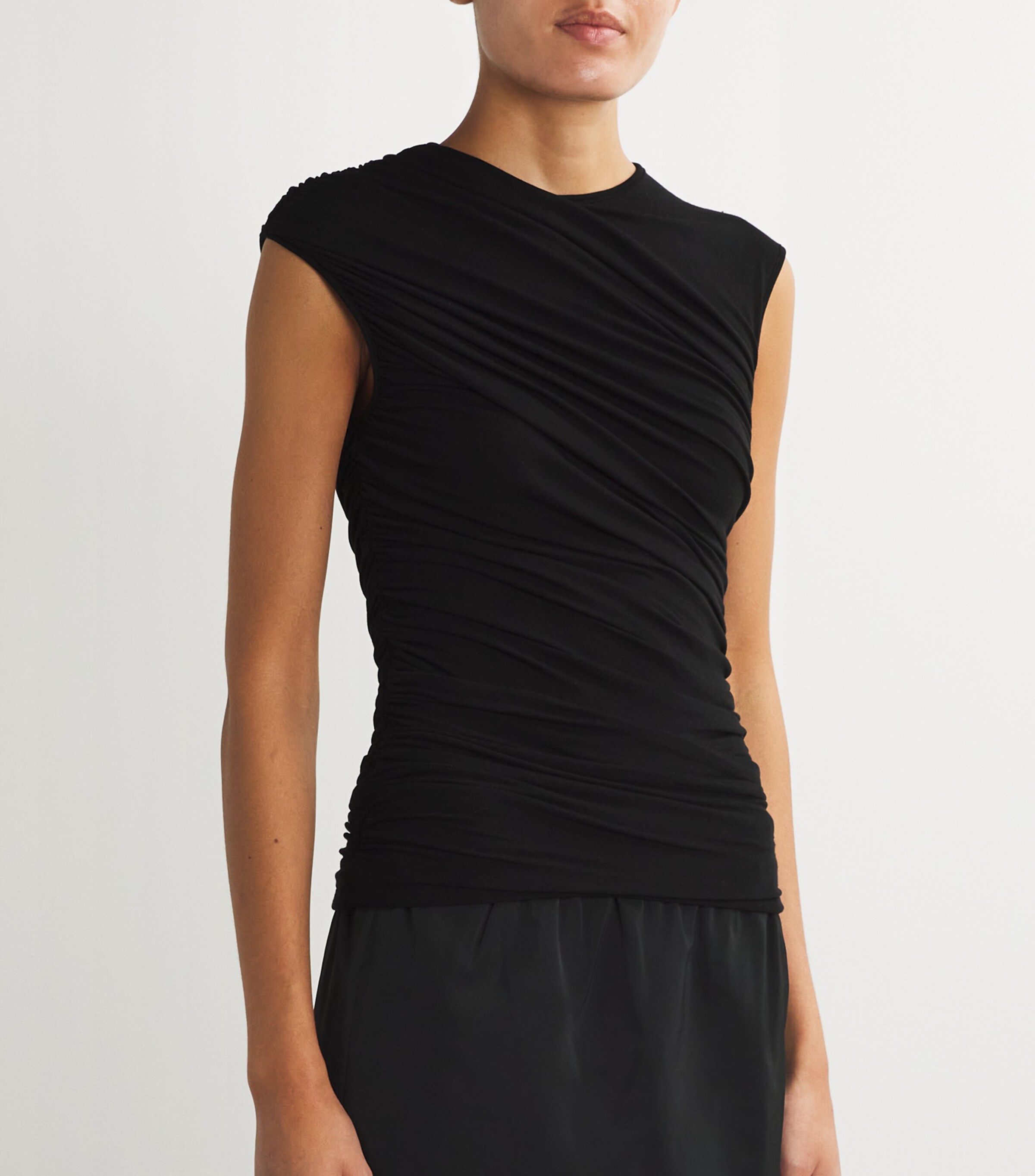 AGOLDE Ester Tank Top Black Image 3
