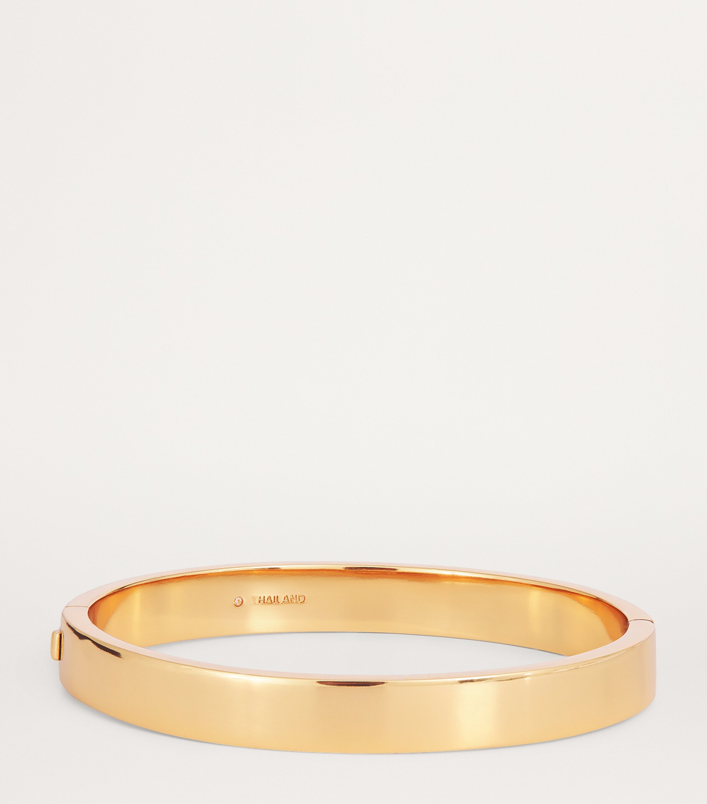 Coach Enamel Single Monogram Hinge Bangle Gold Image 3
