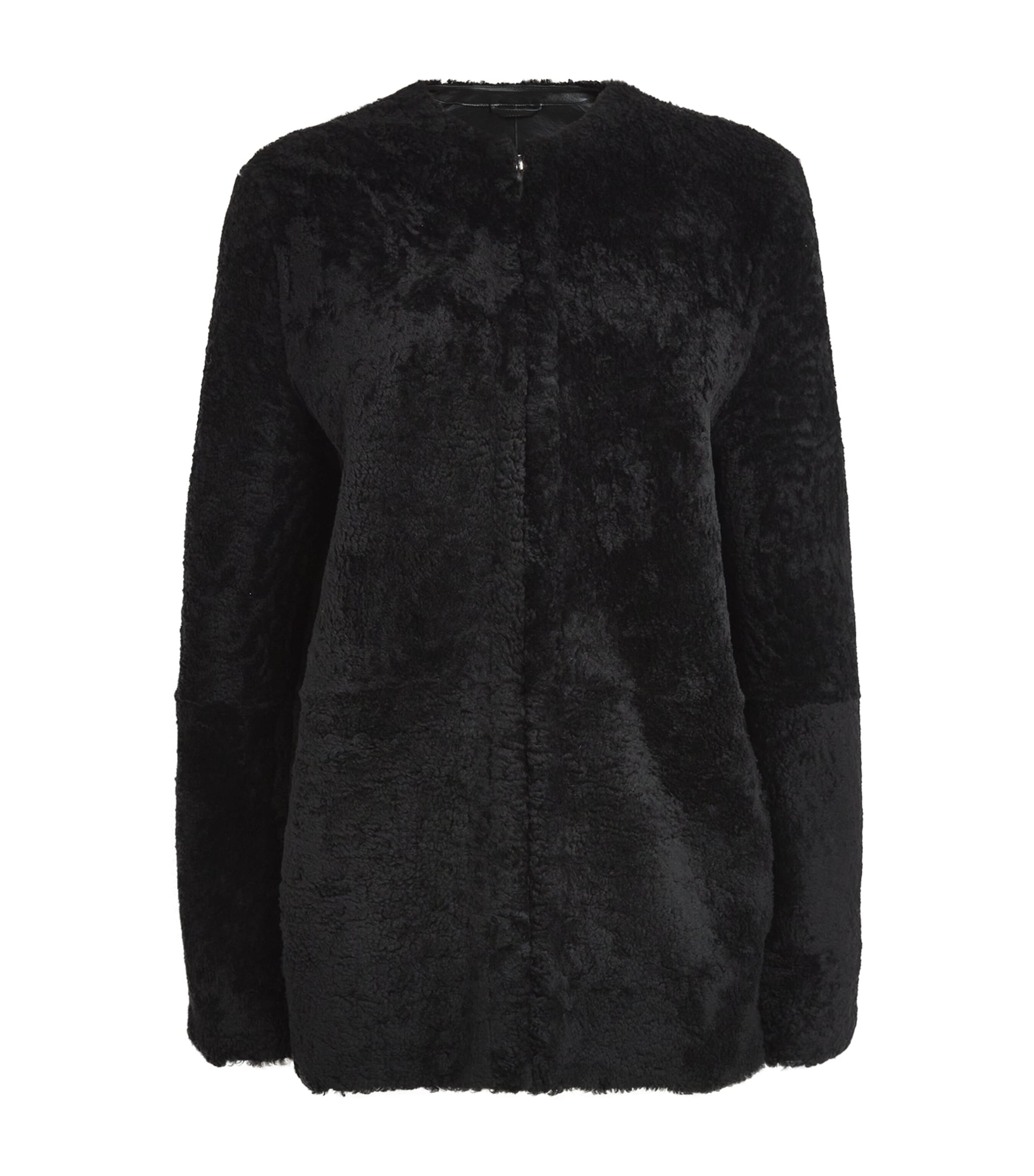 Totême Shearling Teddy Jacket Black Image 1