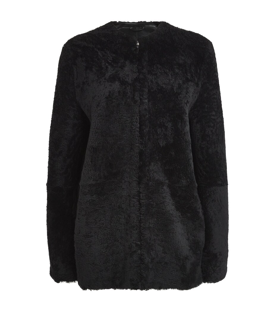 Totême Shearling Teddy Jacket Black Image 1
