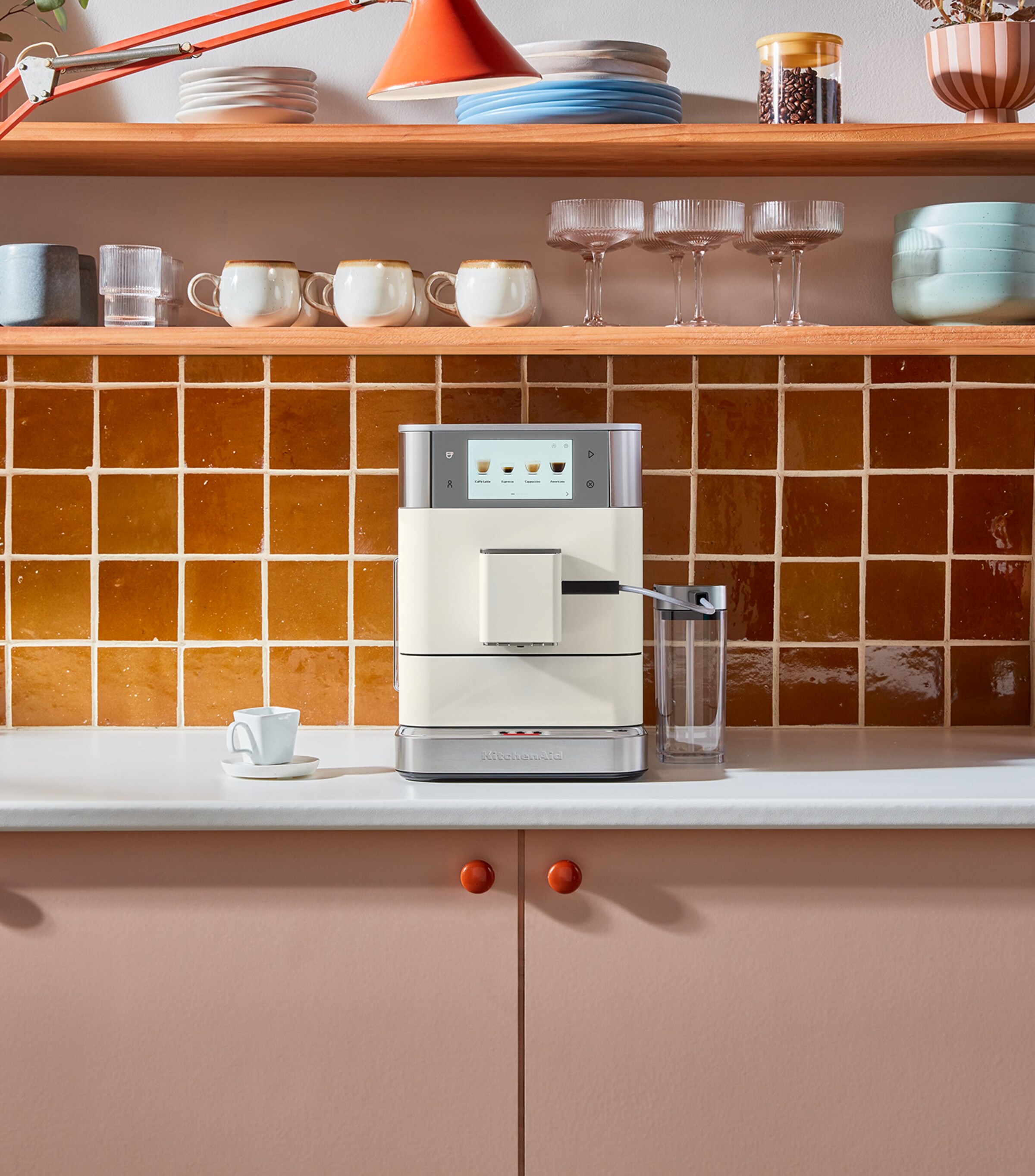 KitchenAid Fully Automatic Espresso Machine Porcelain White Image 6