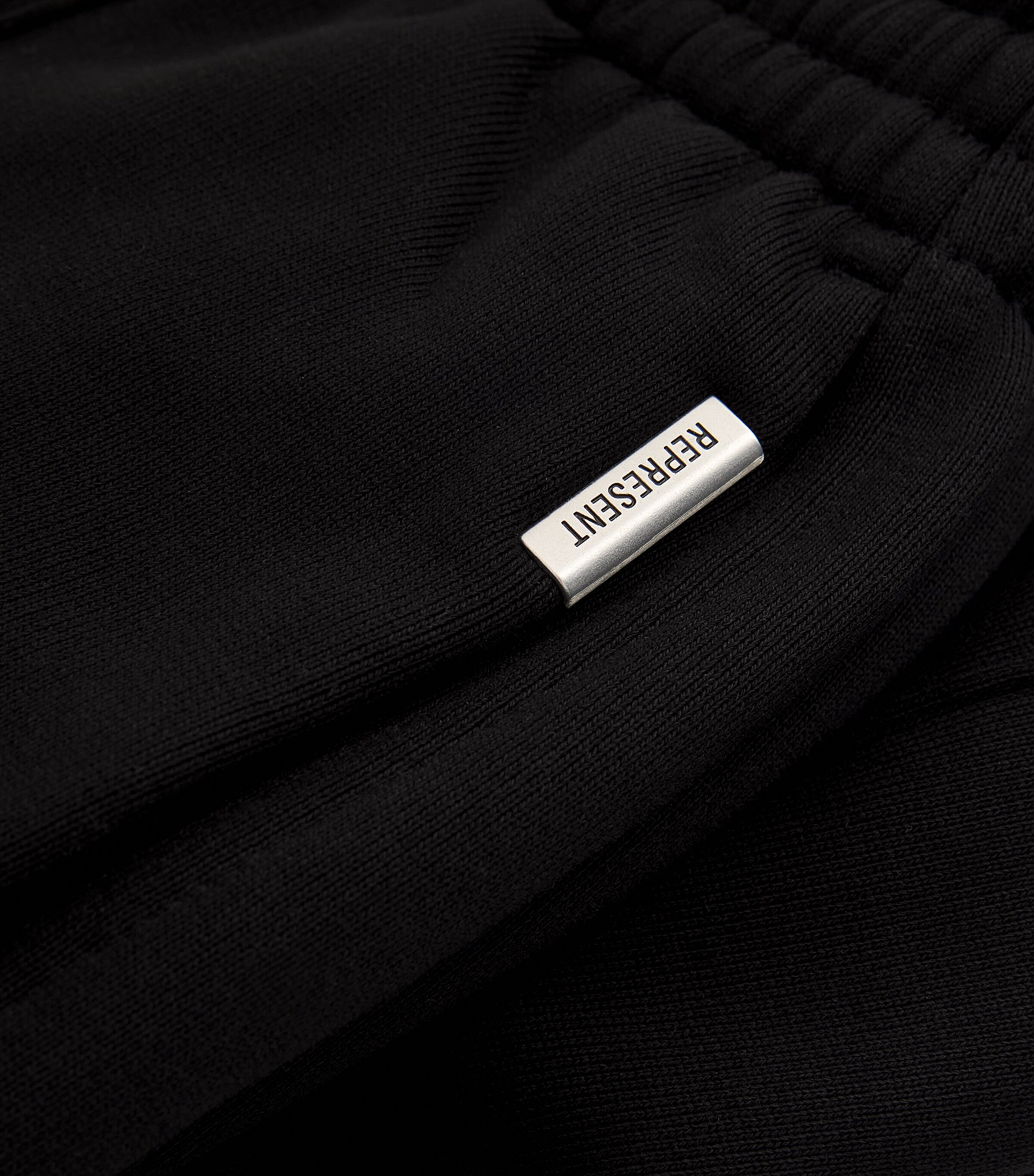 Represent Open Cuff Initial Sweatpants Black Image 5