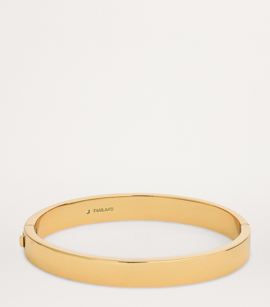 Coach Enamel Monogram Hinge Bangle Green Image 3
