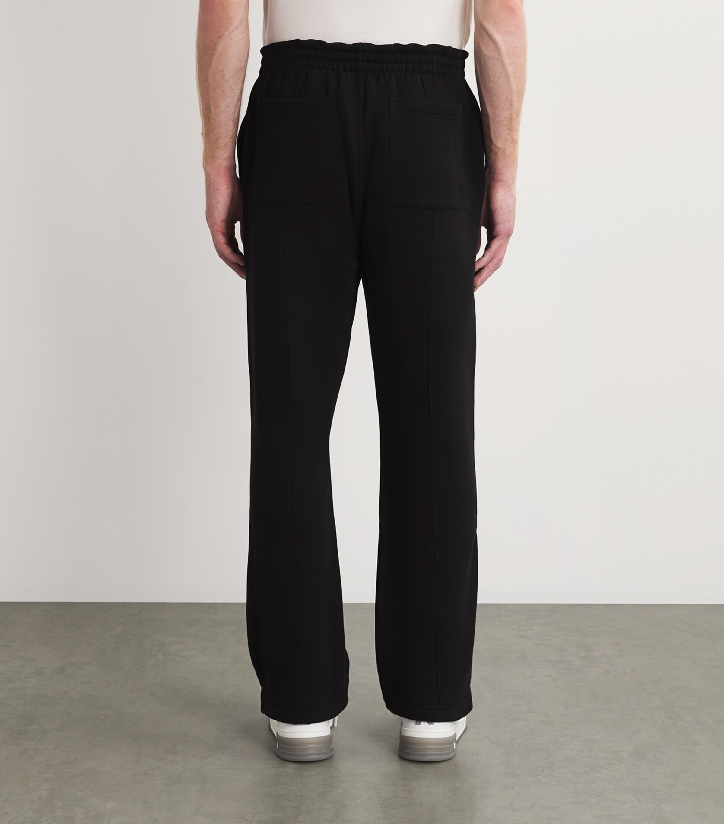 Represent Open Cuff Initial Sweatpants Black Image 4